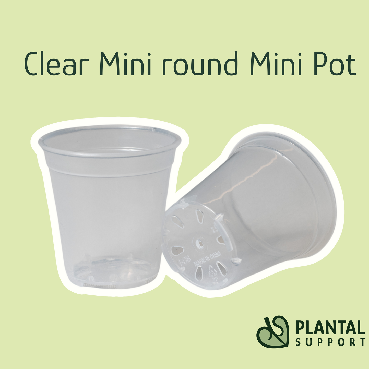 Pot rond mini transparent
