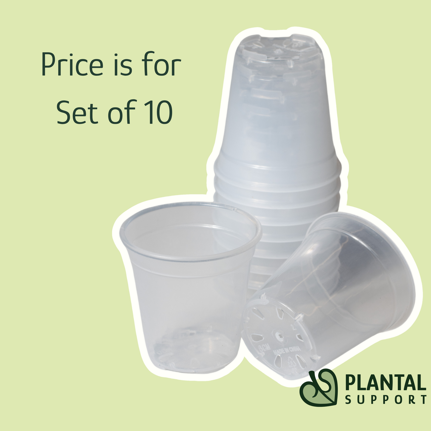 Pot rond mini transparent