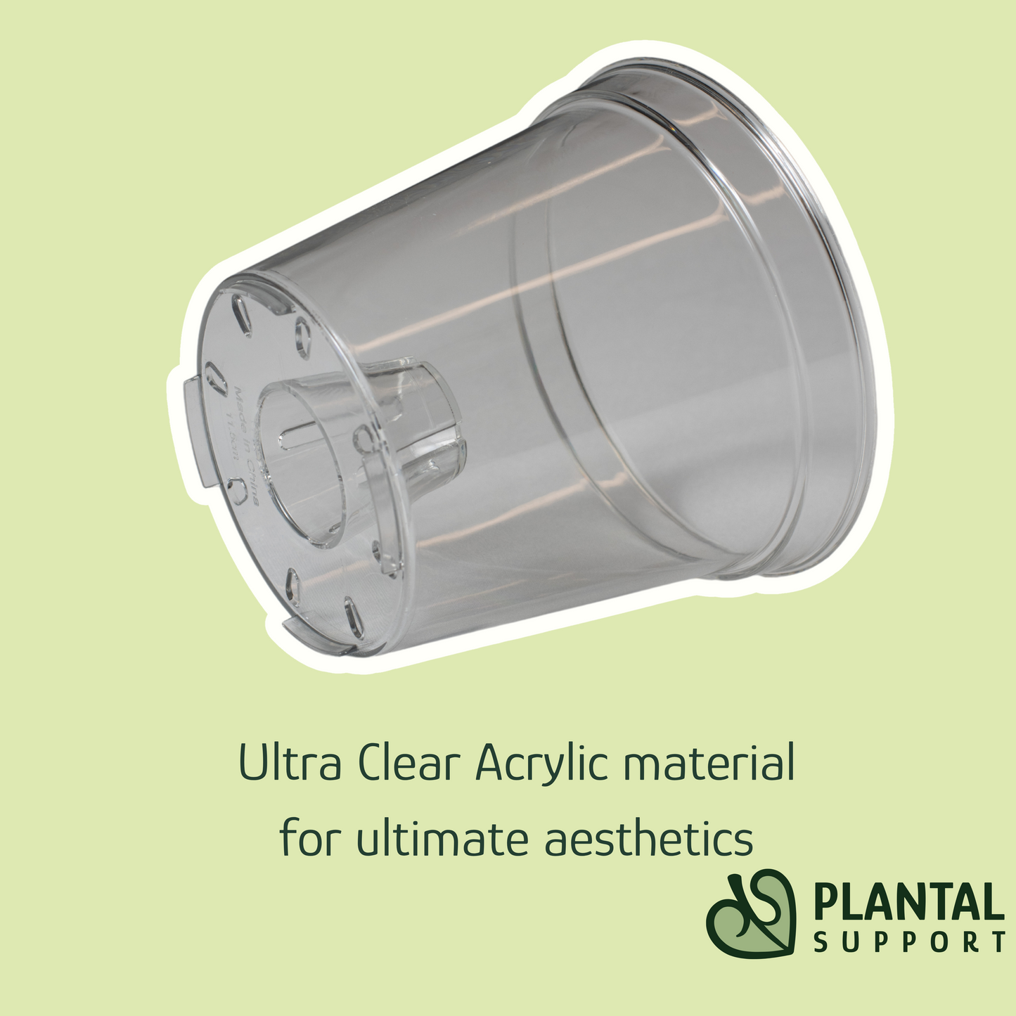 Ultra Clear Acrylic Pot with Air Column