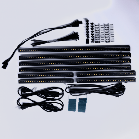 Barrina Matte Black T5 Grow Light for Greenhouse Cabinet