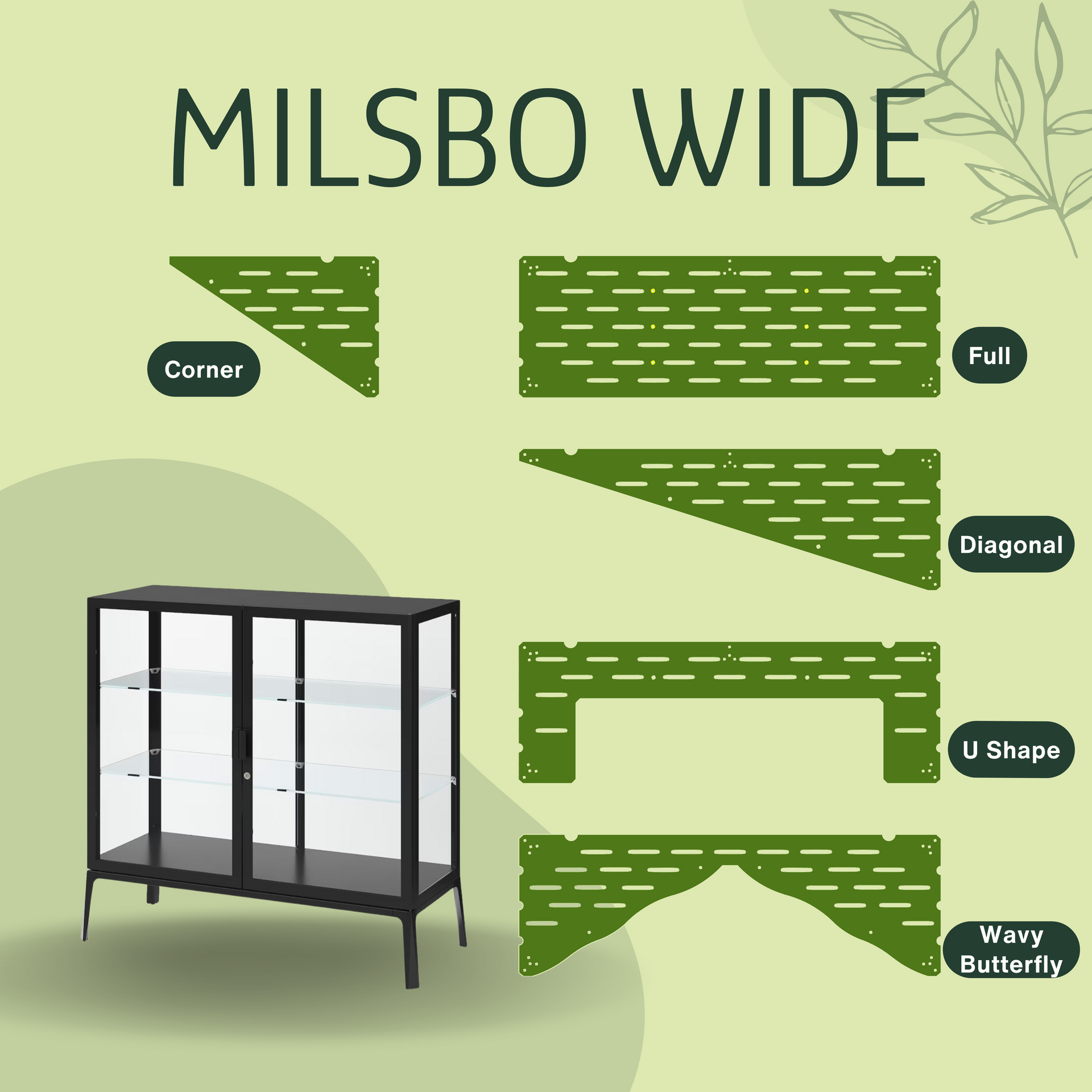 IKEA Milsbo Wide Greenhouse Cabinet Acrylic Shelf From Canada