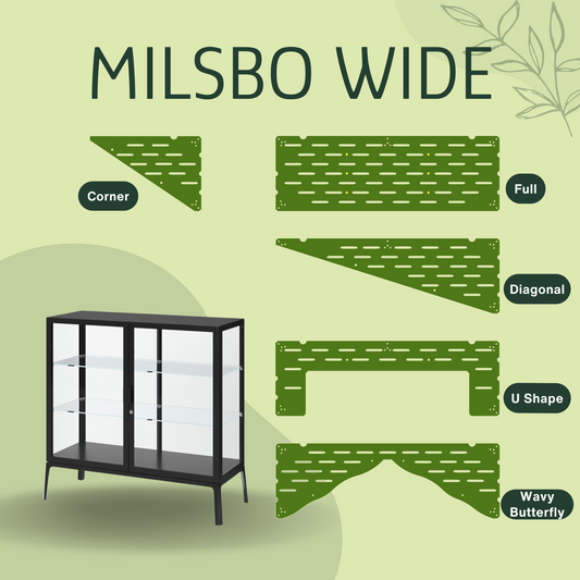 IKEA Milsbo Wide Greenhouse Cabinet Acrylic Shelf [AS-IS]