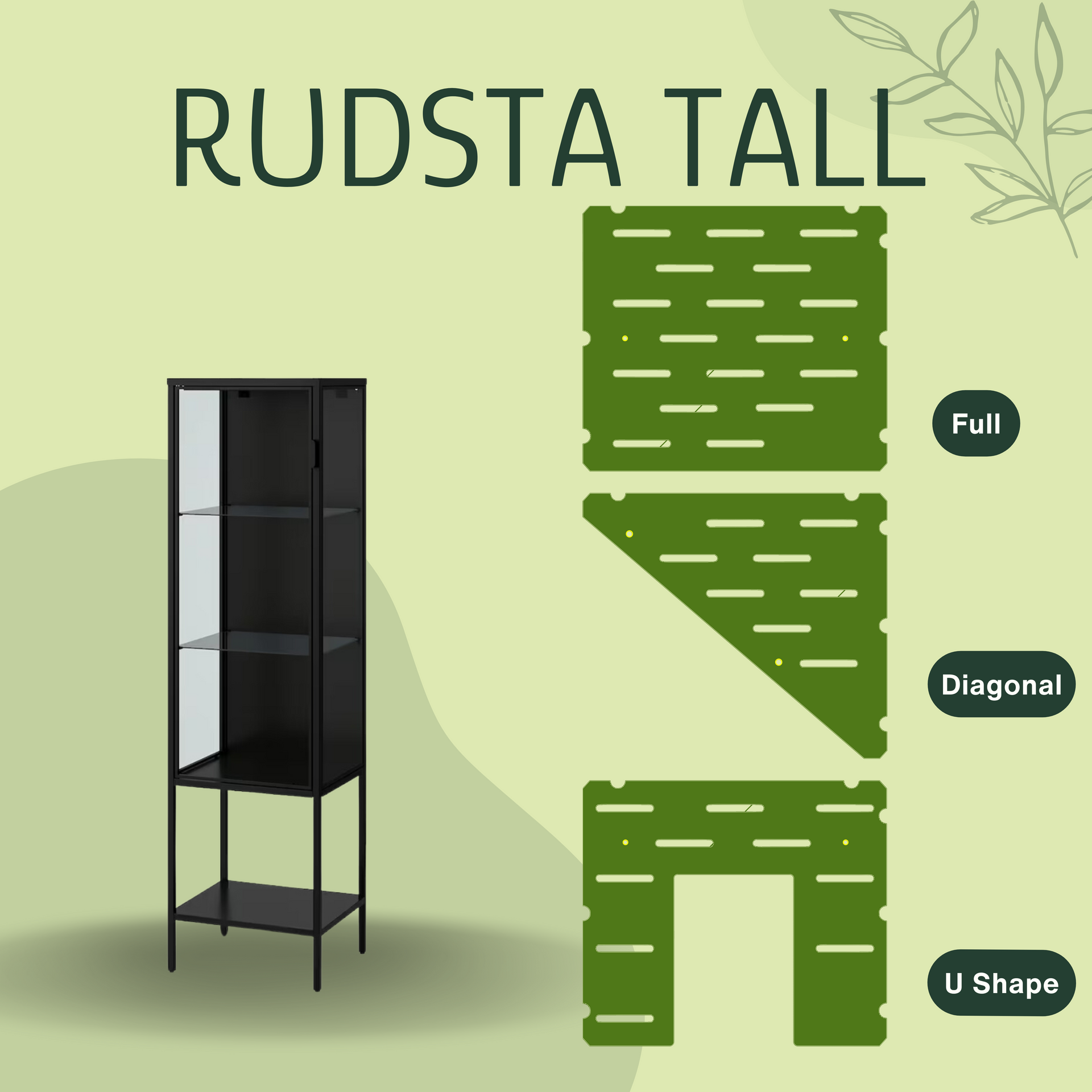 IKEA Rudsta Tall Greenhouse Cabinet Acrylic Shelf From Canada