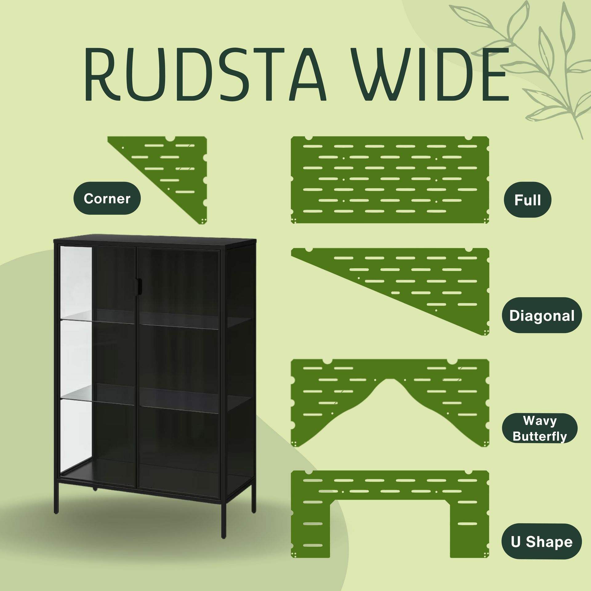 IKEA Rudsta Wide Greenhouse Cabinet Acrylic Shelf From Canada